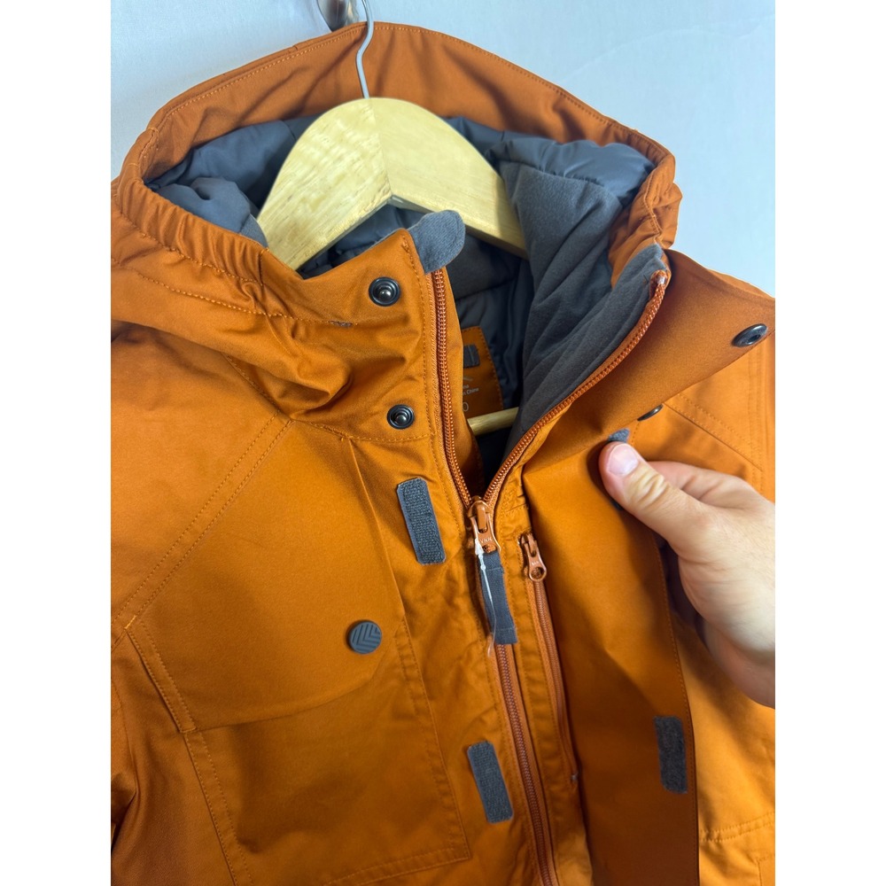 MEC Mountain Equipment Coop Boys Orange Insulated Winter Parka Ski Jacket 10 - Picture 5 of 13